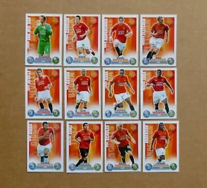 Topps MATCH ATTAX 2007/08 - MANCHESTER UNITED - x12 Base Cards - 07/08 - Picture 1 of 1