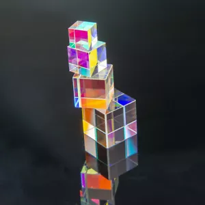 1PC Optical Glass Prism Cross Dichroic Cube Prism for Kid's Science Experiment - Picture 1 of 12