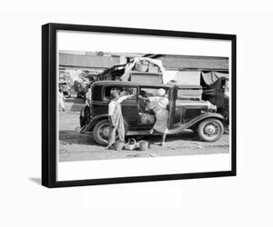 Marktplatz in New Orleans, Louisiana 1936 Auto gerahmtes Foto - Bild 1 von 3