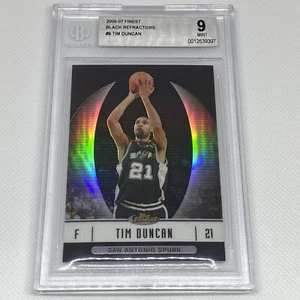 2006-07 Topps Finest Black Refractor Chrome Tim Duncan /99 BGS 9 MINT Chrome HOF - Bild 1 von 7