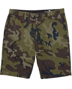 Volcom Men's Vmonty 22" Stretch Chino Short Green Combo Size 29 - Picture 1 of 2