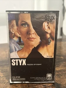 STYX PIECES OF EIGHT CASSETTE TAPE Vintage 1978 Tested Collectible - Picture 1 of 7