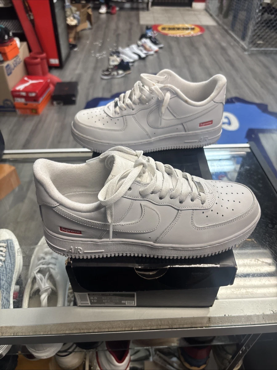 Nike Air Force 1 Supreme White | eBay