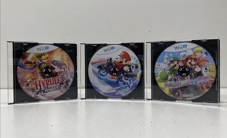 Paquete Wii U: Mario Party 10, Mario Kart 8 y Hyrule Warriors (solo disco, probado) Foto 1 de 4