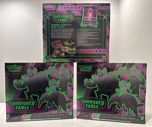 (3) Fábula Cubierta Pokemon ETB Elite Entrenador Caja Sellada de Fábrica - Imagen 1 de 2