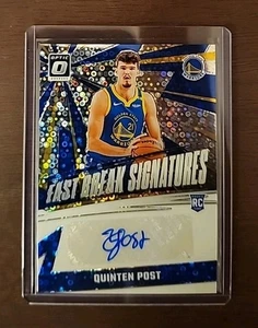 2024-25 Panini Donruss Optic Fast Break Signatures Quinten Post Rookie - Bild 1 von 2