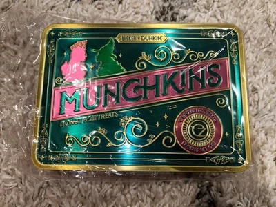 Rare Limited Dunkin WICKED Munchkin Tin Glinda Elphaba Pink & Green SHIPS TODAY - Image 1 of 4