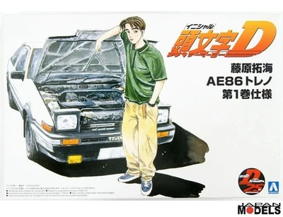 Initial D TOYOTA AE86 TRUENO (Comics Vol.1 Ver.) Takumi Aoshima 5 1/24 Model Kit - Immagine 1 di 4