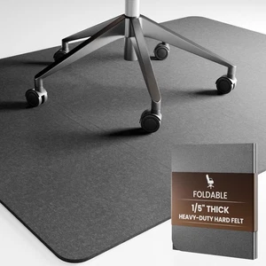 Bürostuhl Matte für Hartholzboden, 47"x35" Filz Schwerlast Schutz für Ti... - Bild 1 von 7