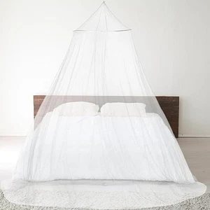 Zanzariera tenda a cupola bianca dimensioni letto singolo e matrimoniale rete sospesa per camera da letto - Foto 1 di 5