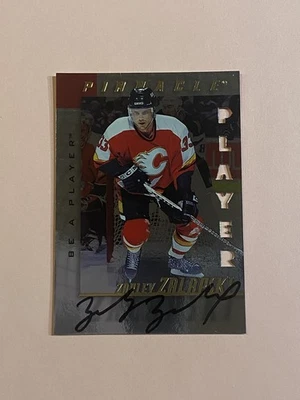 Zarley Zalapski 1997-98 Pinnacle Be A Player Die Cut Auto Autograph  - Image 1 of 3