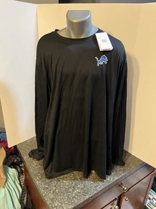 Nike Detroit Lions NFL Herren LS T-Shirt Schwarz 4XL Polyester - Neu mit Etikett - Athletic Fit - Bild 1 von 17