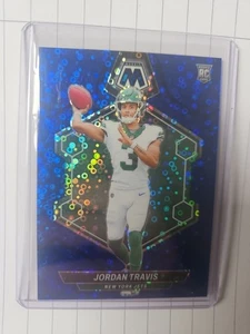2024 Panini Mosaic Rookies No Huddle Blue Prizm 58/75 Jordan Travis Rookie RC - Bild 1 von 2