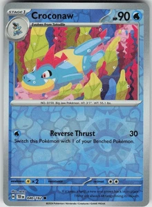 Pokemon Croconaw 040/162 SV05: Temporal Forces Common NM - Picture 1 of 2