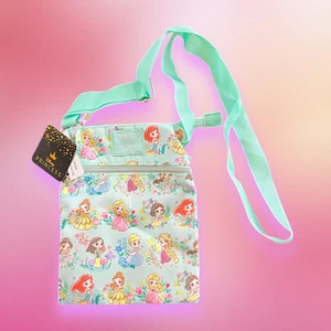 Loungefly Disney Princess Chibi Passport Crossbody Bag New with Tag - Picture 1 of 2