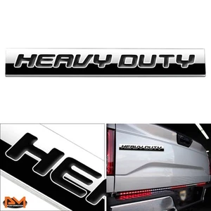 "HVDT" Polished Metal 3D Decal Black Emblem Exterior Badge For GMC/Chevrolet - Picture 1 of 2