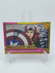 2025 Topps Finest X-Men '97 Greatest Hits Rogue Captain America At Odds GH12 /50 - Picture 1 of 5
