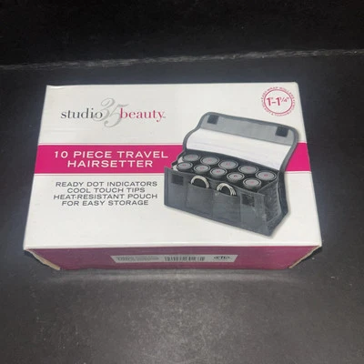 Nuevo Studio 35 Beauty 10 Piezas Viaje Hairsetter Hot Rollers Rizadores Peinado Foto 1 de 4