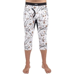 Mens Skyliner 3/4 Leg Baselayer Pant - Timber Snow | Large - Picture 1 of 3