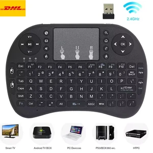 Mini Wireless Tastatur i8 mit Multitouch Touchpad PC Smart TV Keyboard Air Mouse - Bild 1 von 7