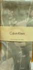 Lot de 4 serviettes feuilles silhouette Calvin Klein - vert clair blanc - neuf avec étiquettes