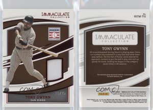 2022 Panini Immaculate Hall of Fame Materials Red /25 Tony Gwynn #HFM-TG HOF