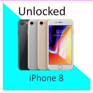 Apple iPhone 8 64GB-256GB Unlocked/ Verizon/ AT&T/ Boost/ Cricket Clean ESN