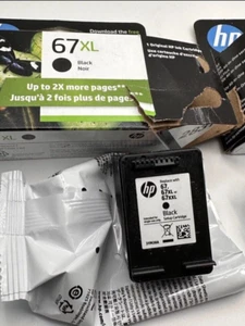 EMPTY Printer Ink Cartridges For Refilling HP 67 XL Black Printer - Picture 1 of 3