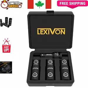 Versatile 6-Piece Impact Socket Set - Chrome Molybdenum with Rustproof Coating - Picture 1 of 6