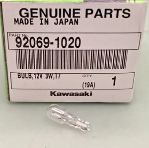 NEW GENUINE KAWASAKI 92069-1020 BULB, 12V3W T - 7 - Picture 1 of 4