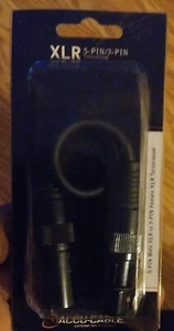 Accu-Cable 5 Pin Male XLR to 3 Pin Female Turnaround DMX Cable AC5PM3PFM - Picture 1 of 1