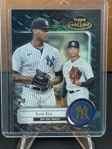 Tarjeta de novato 2022 Luis Gil Topps Gold Label negra #60 - New York Yankees - Imagen 1 de 2