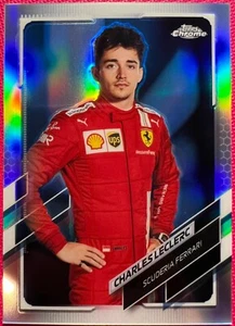 Topps Fórmula 1 2021 cromo, tarjeta refractor paralelo F1 Charles LeClerc #11 - Imagen 1 de 2
