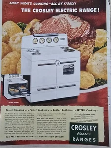 1951 Crosley electric range stove oven model SCOD-1 Vintage appliance ad - Picture 1 of 1