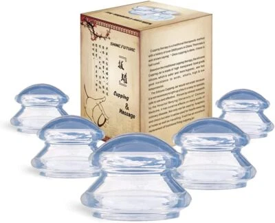 Cupping Therapy Set Silicone Suction Massage Pain Relief For Face Body 2-12 Cups - Image 1 of 4