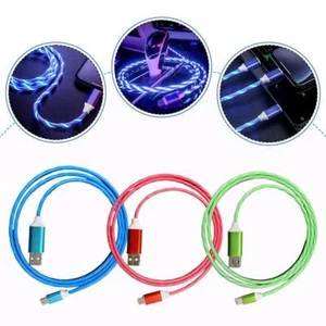 LED 100CM Fast Charge Type-C USB Cable Cord For Galaxy S23- S10 S22 S20 S21 B8T1 - Picture 1 of 30