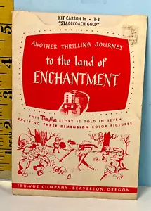 1955 Tru-Vue Film Card Land of Enchantment: Kit Carson Stagecoach Gold - Picture 1 of 6