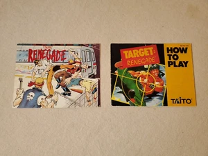 Renegade & Target: Renegade Set Folletos de instrucciones | Manuales de juego NES Nintendo - Imagen 1 de 2