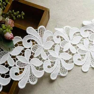 1 Yard Unique Hollow Flowers Bridal trim Sash Belt lace Wedding sewing trim - Picture 1 of 8