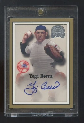 2000 Fleer Greats of the Game Yogi Berra autógrafo SSP *TINTAS AZULES* SÚPER RARO Foto 1 de 2