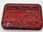 Antique Advertising Red Metal Tin Stewart Clipper Plates
