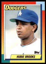 1990 Topps Traded Hubie Brooks . Los Angeles Dodgers #14T