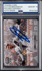 2018 Topps Stadium Club MLS Zlatan Ibrahimovic RC #96 PSA 10 GEM MT Auto Grade - Picture 1 of 2