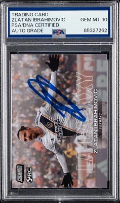 2018 Topps Stadium Club MLS Zlatan Ibrahimovic RC #96 PSA 10 GEM MT Auto Grade - Image 1 of 2