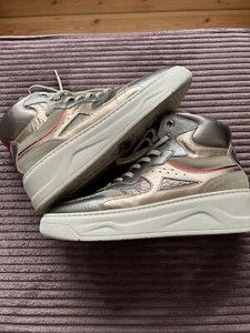 NeroGiardini (Italien), Sneaker high, metallic, Echtleder, Gr. 38 - Bild 1 von 3