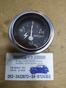 VINTAGE Classic Ac Amps Amperes Amp Meter Gauge 2" - 60 - 0 - 60 + - Picture 1 of 6