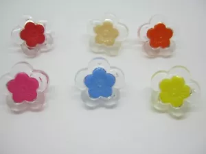 Flower Shank Sewing Buttons 15mm (5/8") Girl's Clothing Buttons - Picture 1 of 7