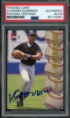 1995 Classic 5-Sport VLADIMIR GUERRERO signed card (Expos - autograph) PSA/DNA - Image 1 of 2