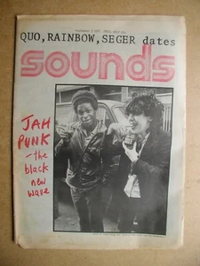 Sounds. September 3, 1977. Jah Punk - the Black New Wave, Johnny Winter etc - Foto 1 di 11