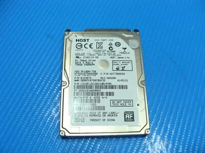 HP Envy 15-j HGST 750GB SATA 2.5" HDD Hard Drive HTS541075A9E680 - Image 1 of 2
